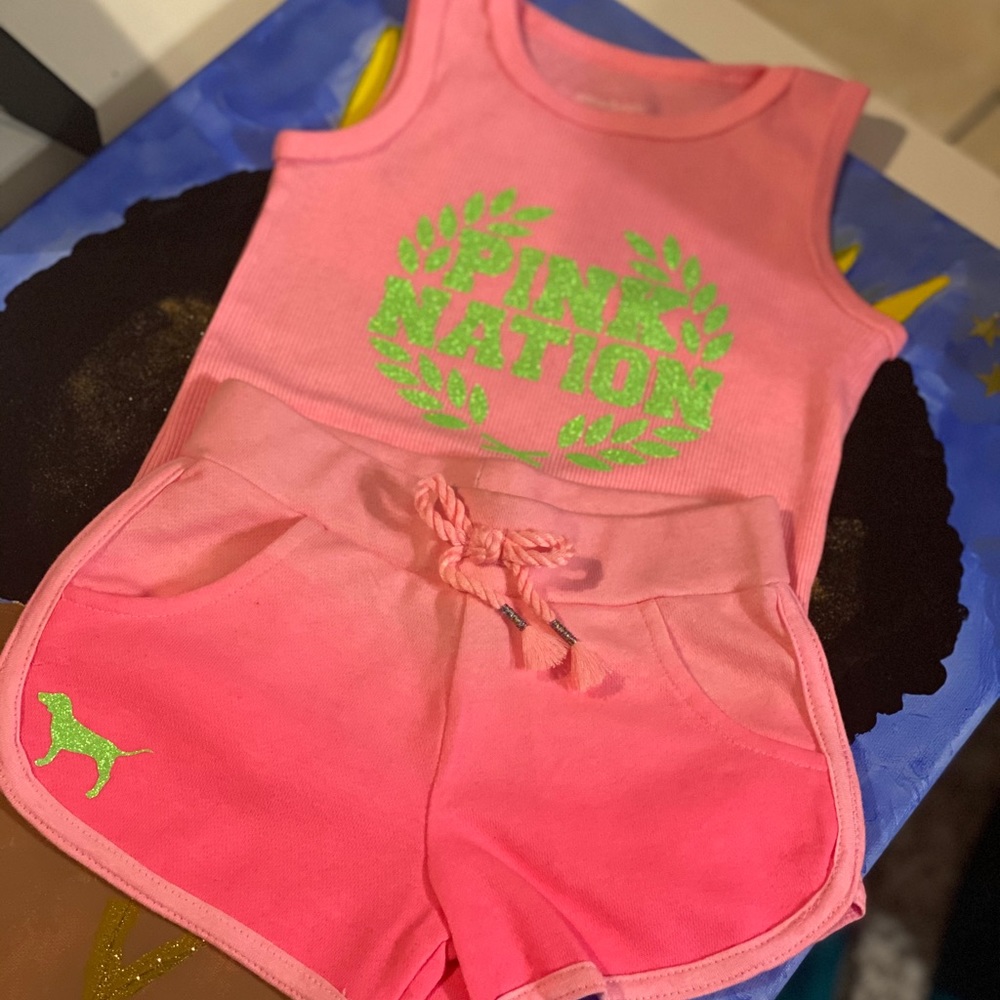 5T custom Pink INSPIRED 2 piece set
